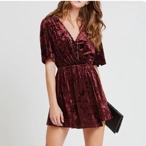 BCBG red Valvet dress